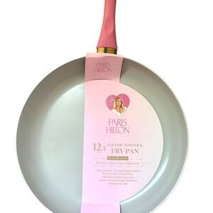 Paris Hilton Ceramic Nonstick Fry Pan - Pink Handle